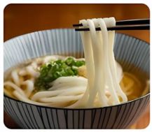 Udon noodles at Jeju Snow Salmon